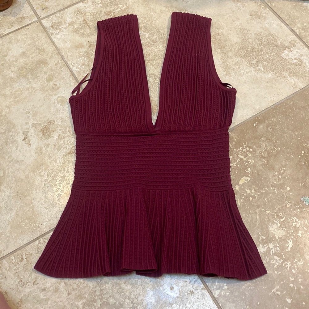 Ronny Kobo peplum top